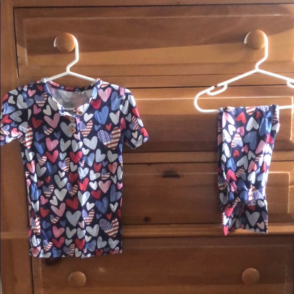 Girls patriotic pajamas